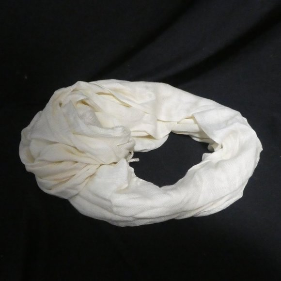 Sheer Shawl | Plaid Dyed | Cream - Picture 1 of 14